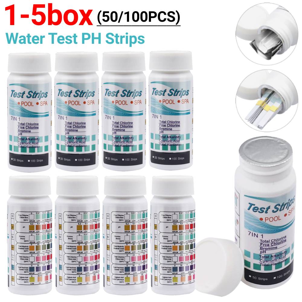 Ph Strip Test - 50/100PCS Wasser Test PH Streifen 7-in-1