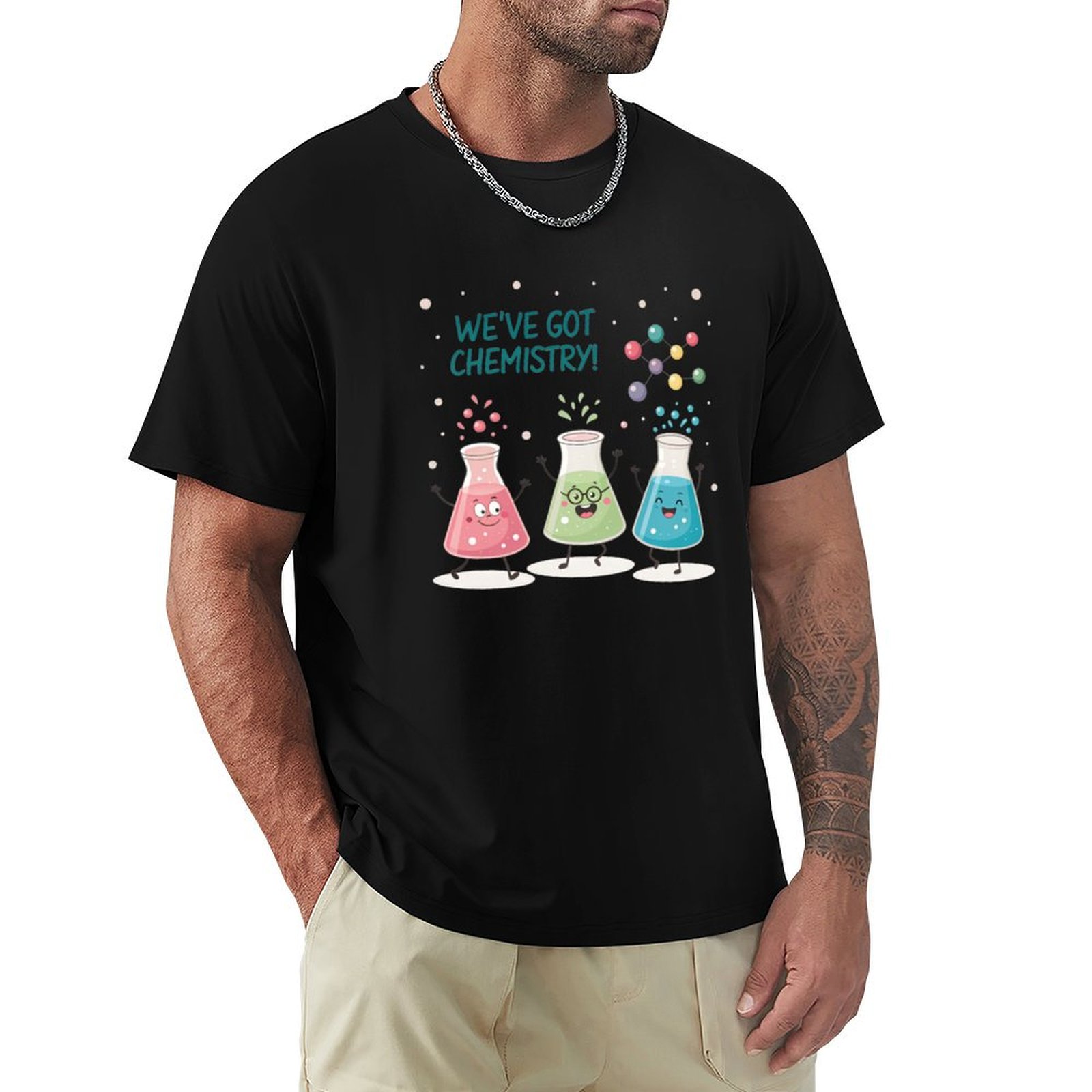 Science Buddies - Science Beaker Buddies T-Shirt, großes, atmungsaktives
