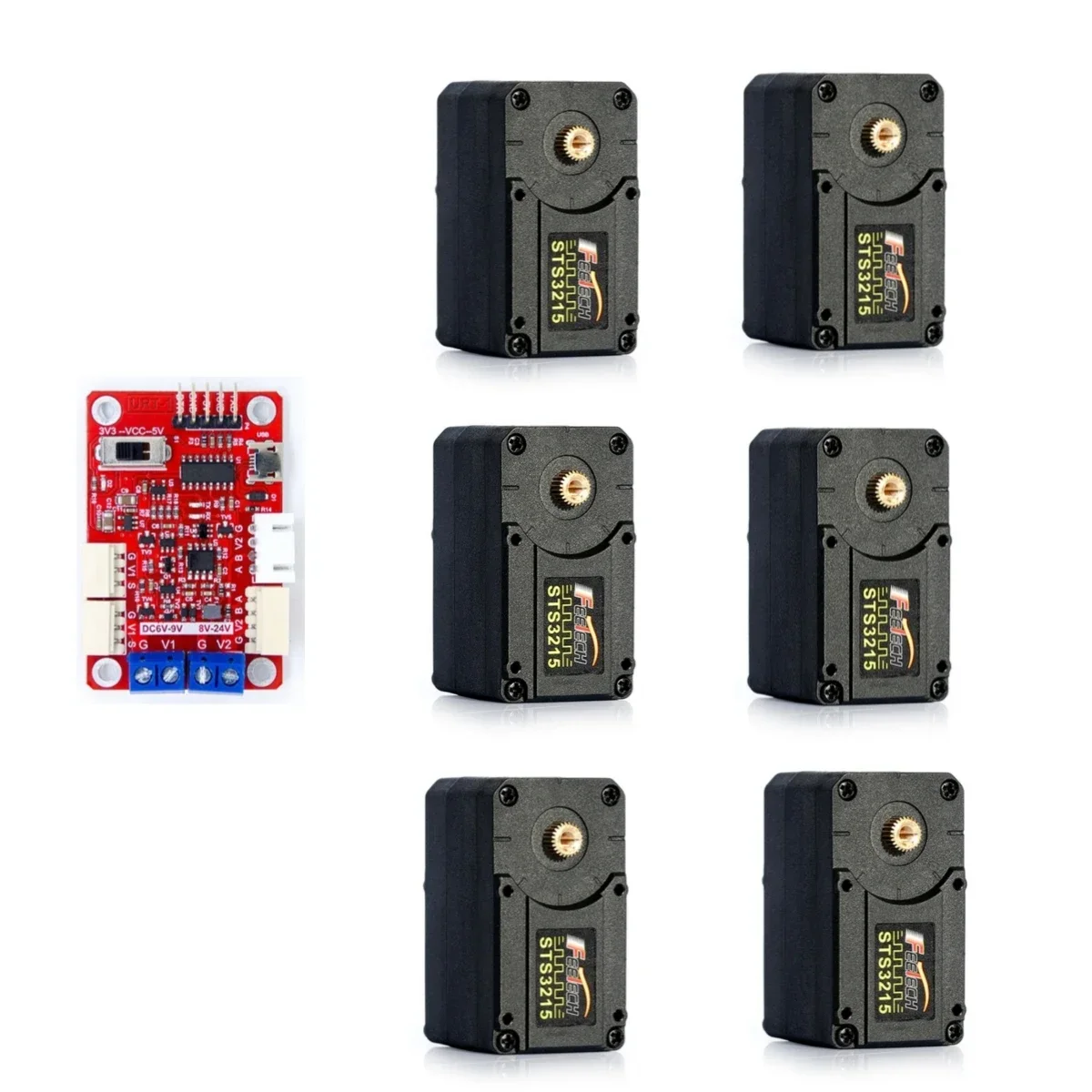 Robot Arm Motor - Feetech STS3215 19KG 7,4V Übersetzungsverhältnis 1:345