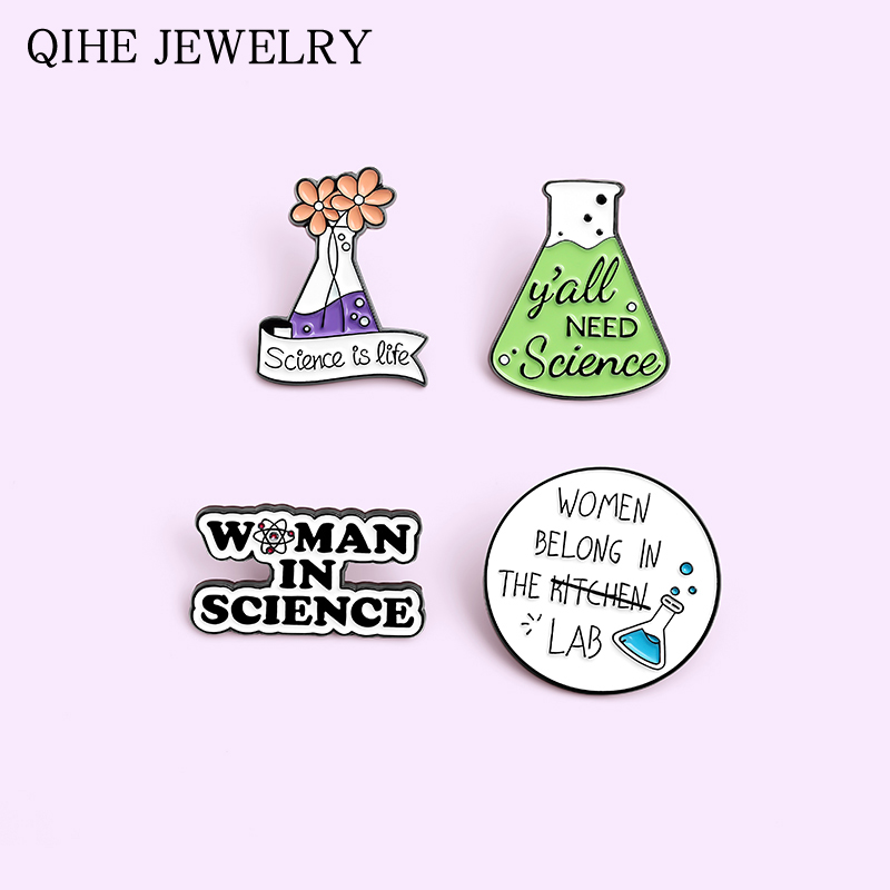Science Buddies - Chemie Apotheker Emaille Pin Wissenschaft Metall