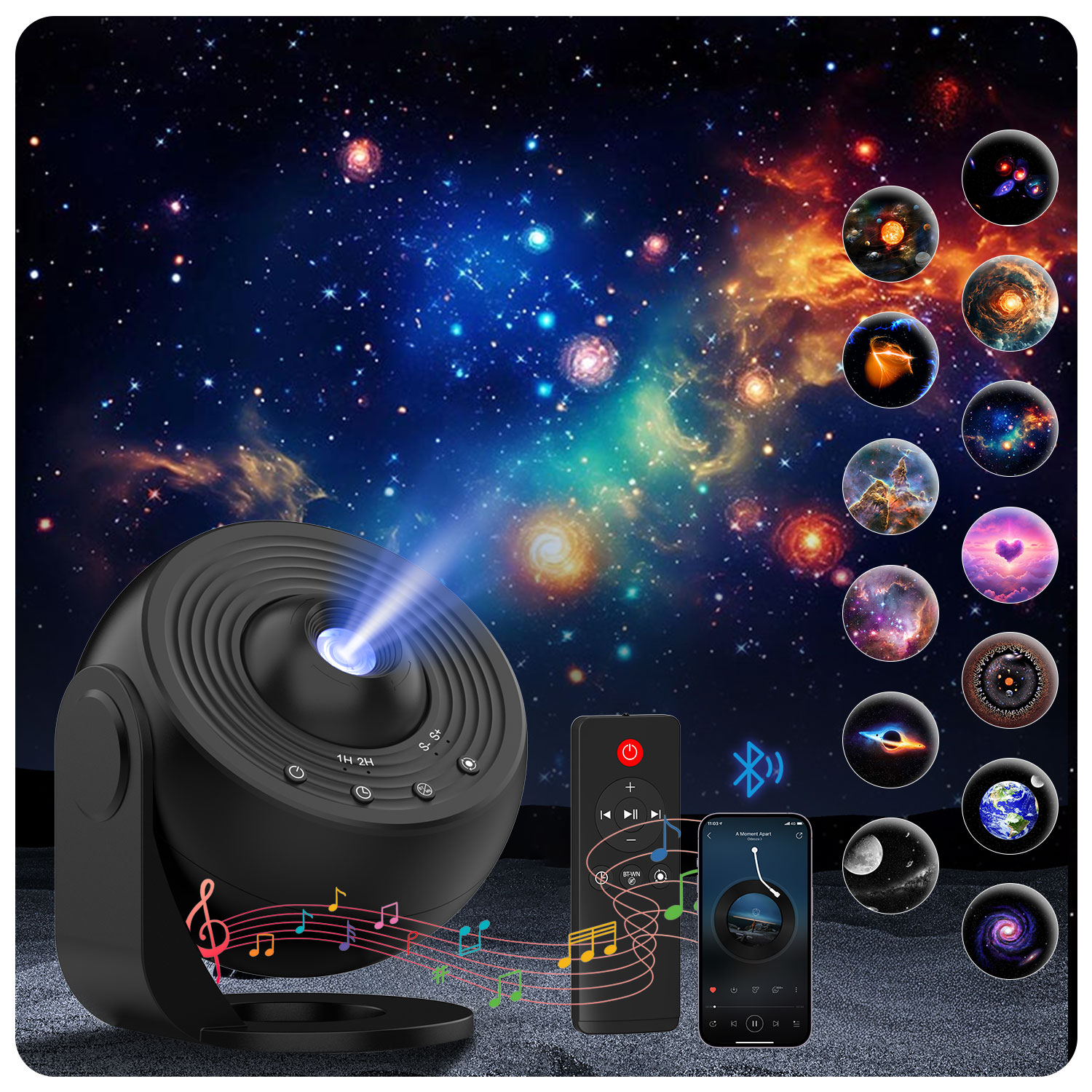 Planetarium Projector Home - Sternenprojektor Galaxy Pro Nachtlicht 4K HD